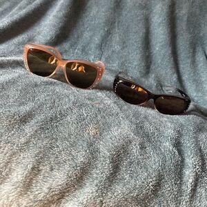 Stylish over glasses Sunglasses Set - Pink and Black